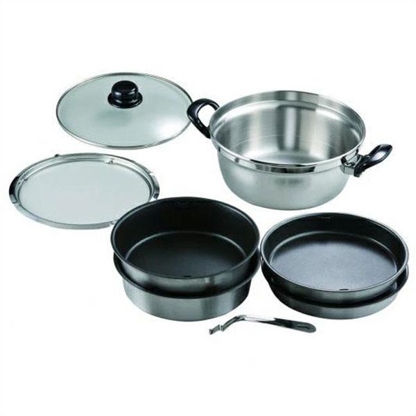 ＭＦＧクッキング　まとめ売り MFG 不思議な蒸気鍋 26cm 強化硝子蓋付 スーパーラジエントヒーター