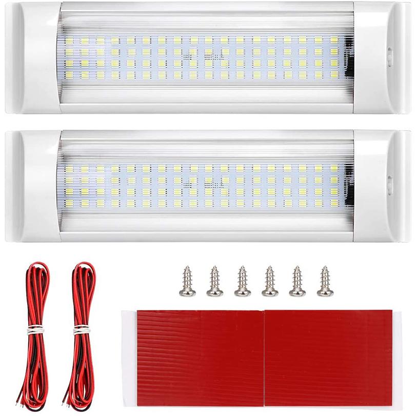 Ledルームランプ 72連 Led 室内灯 車内照明 ホワイト Dc12v 36v 小型車 キャンピングカー 軽キャンパー トラック 作業車用 Ledライト 2本入り Addm1941 Case By Case一号店 通販 Yahoo ショッピング