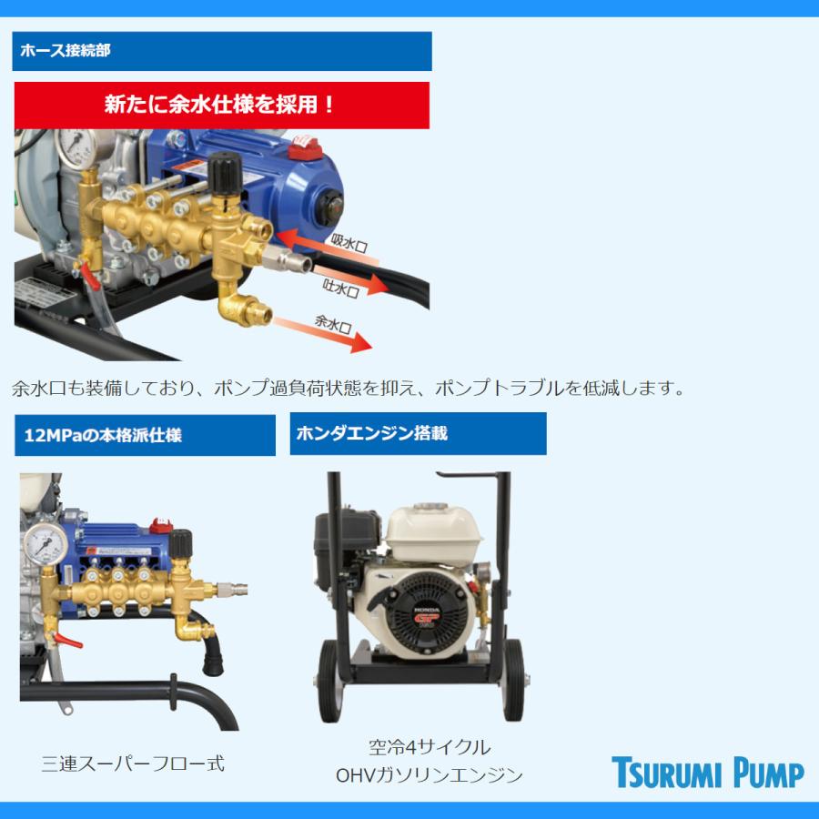 ツルミポンプ ツルミ 鶴見 HPJ-4120ME2 高圧洗浄機 小型 ツルミポンプ ツルミ 鶴見 HPJ-4120ME2 高圧洗浄機 小型