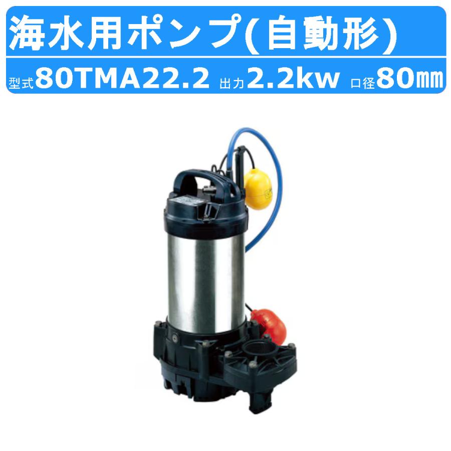 ツルミポンプ ツルミ 鶴見 80TMA22.2 水中 チタン ポンプ 200v 50Hz