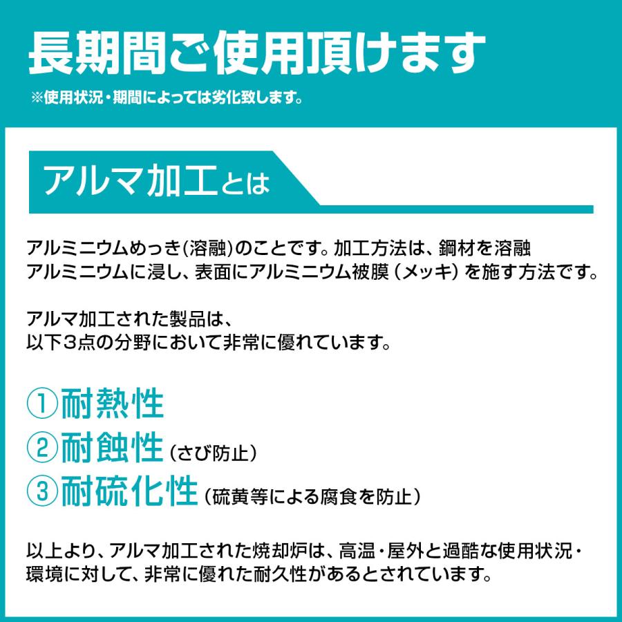 ミツワ東海 焼却炉 CDM-150TB 業務用 役所への届出不要 容量150L 法人 事務所 商店 寺院 神社 農業 畜産 工務店 建設 建築 構造基準適合タイプ|kenki-land|05