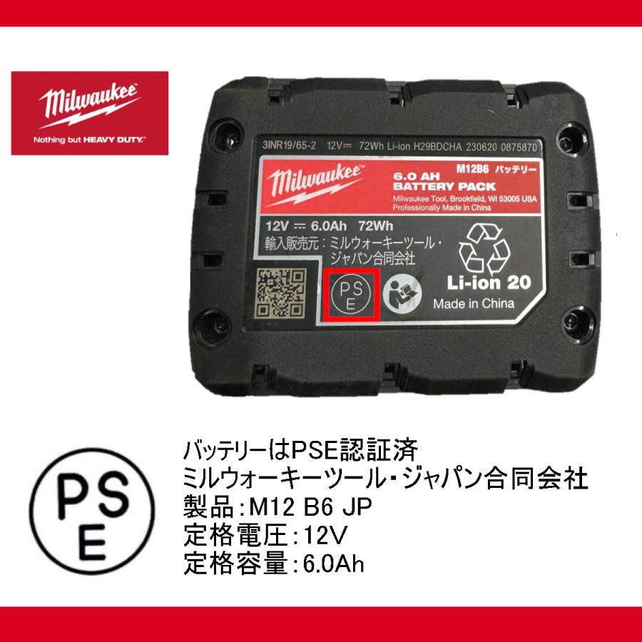 Milwaukee ミルウォーキー スタートキット M12-18 NRG-642 JP