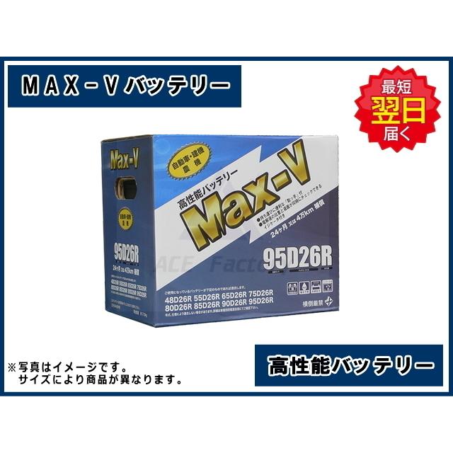 バッテリー Max-V 65B24 L/R 【建機用】 新品 セミシールド : 建機