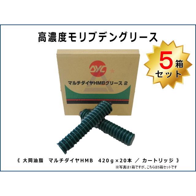 5箱セット 高濃度モリブデングリース 黒 no.2 ケース 20本入り