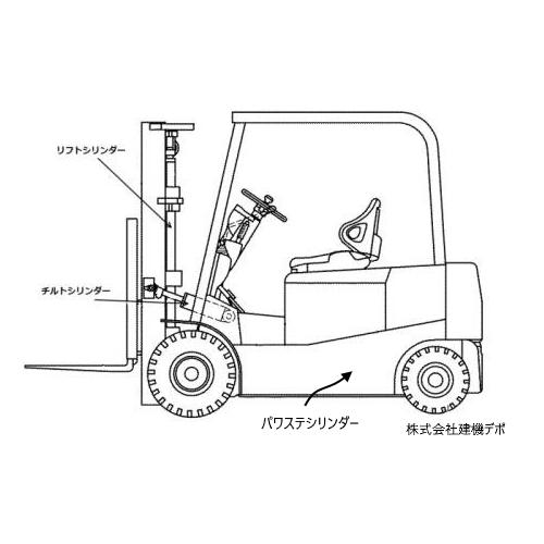 【ノーブランド品】【トヨタ】 5FＢR13　ティルト(チルト）シリンダーシールキット｜kenkidepot｜05