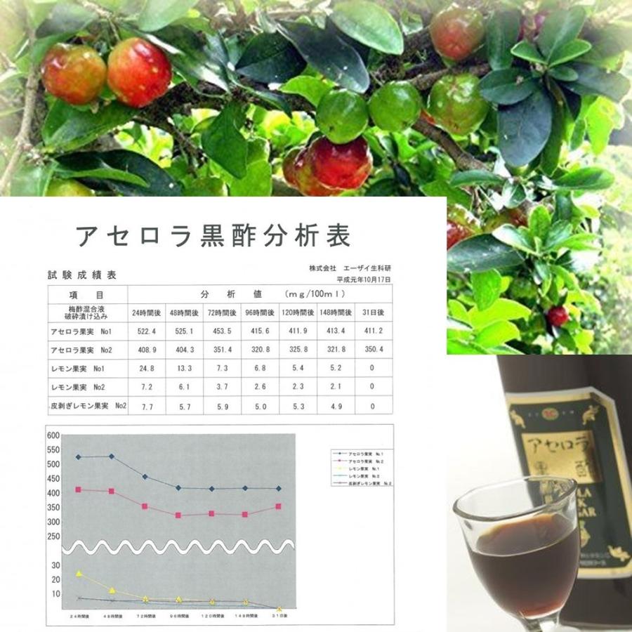 アセロラ黒酢 720ml×2本 アセロラフーズ 飲むお酢 ビタミンＣたっぷりの画像