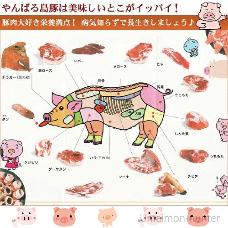 ギフト やんばる島豚あぐー 黒豚 バラ 焼き肉用 1000g ギフト やんばる島豚あぐー 黒豚 バラ 焼き肉用 1000g