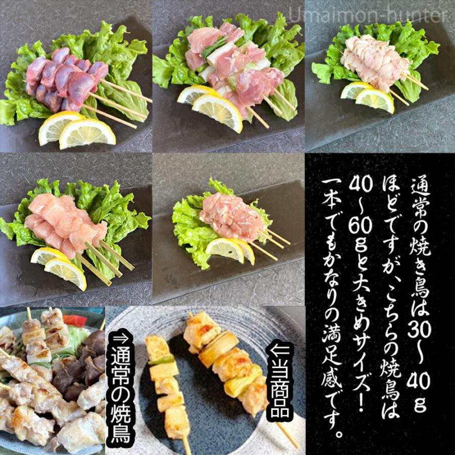 大山どり 焼鳥 5種×5本入りセット ねぎま せせり ぼんじり 皮 砂肝 全25本 串惣 鳥取県 土産 惣菜｜kenko-batake｜04