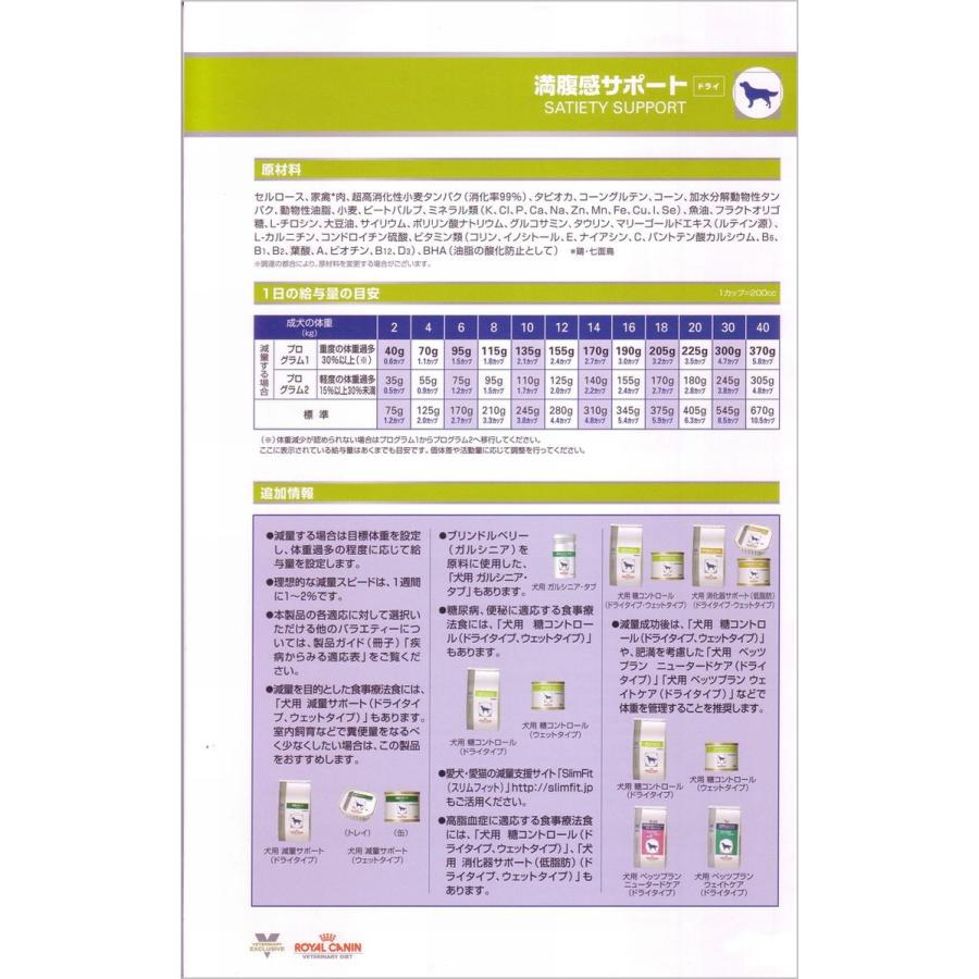 療法食 ロイヤルカナン 犬用 満腹感サポート 1kg ペット健康便 通販 Yahoo ショッピング