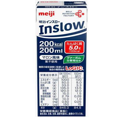 インスロー　マロン風味　200mL×24　明治　【栄養】（Yahoo!・健康デパート.com）
