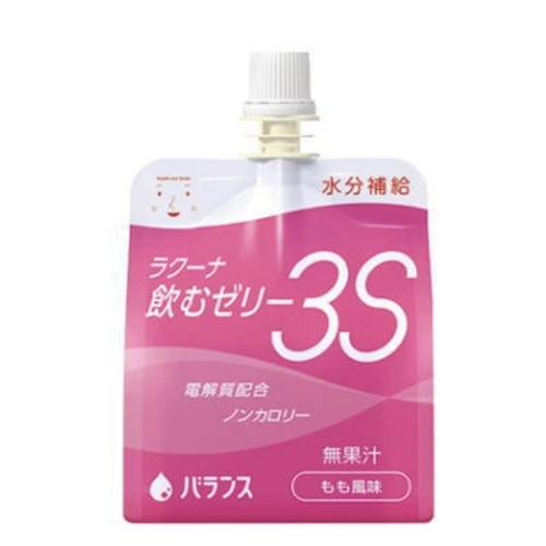 ラクーナ飲むゼリー3S 水分補給ゼリー もも風味 150g×30 バランス【栄養】（Yahoo!・健康デパート.com）