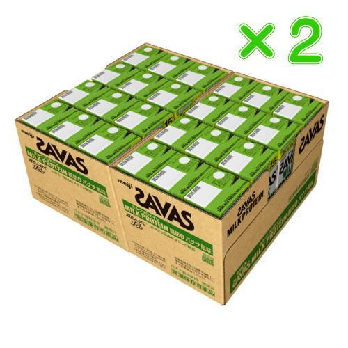 プロテイン　明治　 ザバス ミルクプロテイン　脂肪0 　バナナ風味　200ml×48本入　（2ケース）　 MILK PROTEIN　SAVAS　優良配送 の商品画像