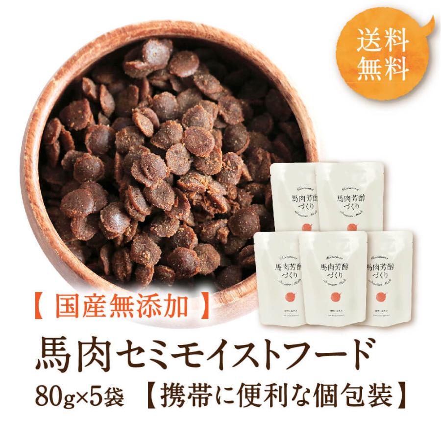 健康いぬ生活 ドッグフード 馬肉 国産 無添加 馬肉芳醇づくり 400g