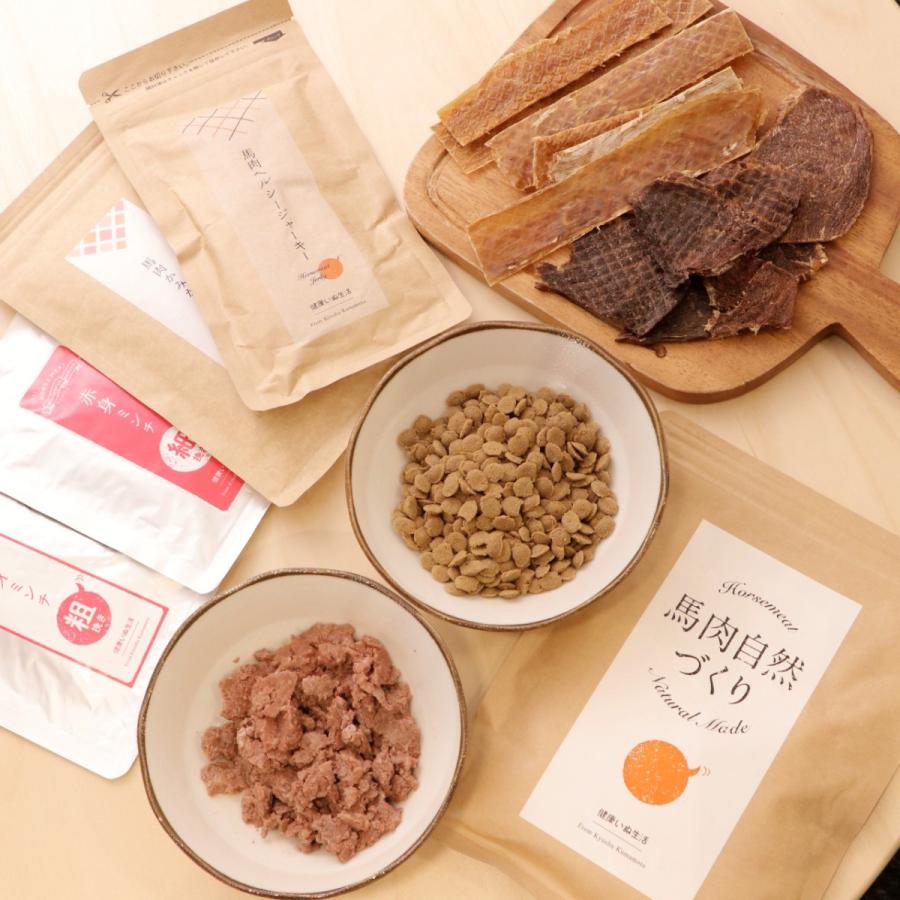 健康いぬ生活 ギフトセットB 馬肉自然づくり お試しセット かみかみ
