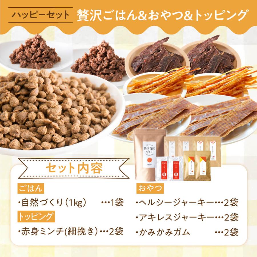 ドッグフード 馬肉 国産 無添加 ハッピーセット 福袋 かみかみおやつ