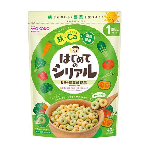 和光堂 はじめてのシリアル 8種の緑黄色野菜 40g (ベビーフード)｜kenko-ex2