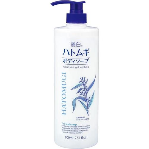 熊野油脂 麗白 ハトムギボディソープ 本体 800mL : ケンコー