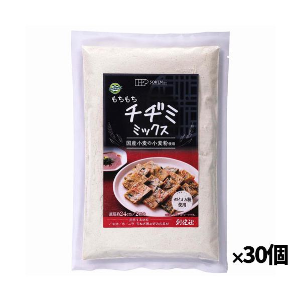 【創健社】もちもちチヂミミックス 200g x30個(国産小麦 もちもち食感 韓国料理 動物性原料不使用) 創健社 【創健社】もちもちチヂミミックス 200g x30個(国産小麦