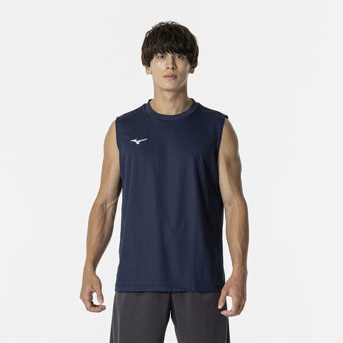 MIZUNO ミズノ メンズ ナビドライタンクトップ ドレスネイビー×ホワイト[32MAB199](速乾 UVカット ノースリーブ トレーニング)｜kenko-ex2｜05