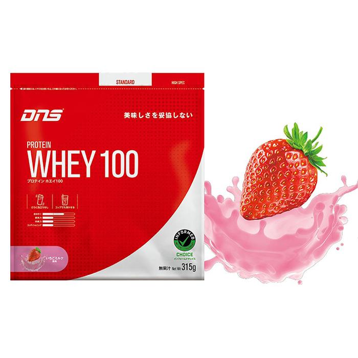 DNS（ディーエヌエス） プロテインホエイ100 いちごミルク風味 315g 