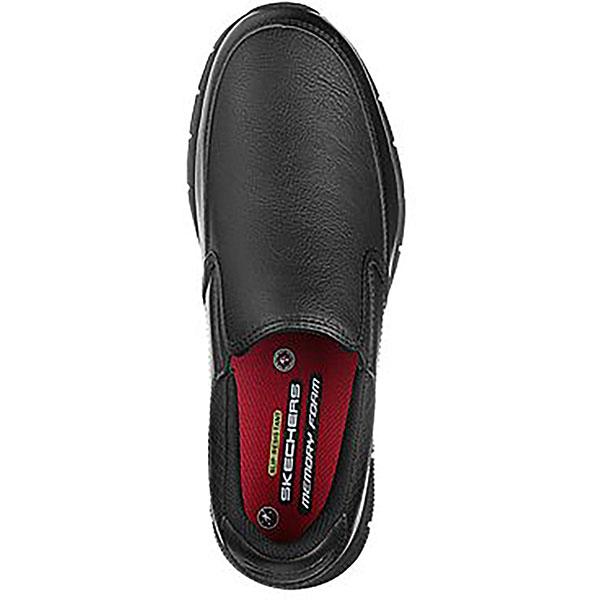 SKECHERS 【送料無料】Skechers スケッチャーズ メンズ 防滑 ワークリラックスドフィット ナンパ - グロトン SR ブラック ...