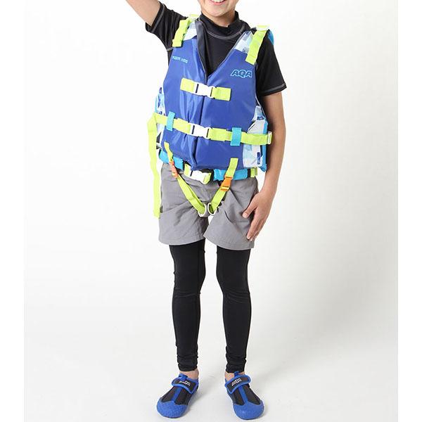 ライフジャケット マリンスポーツ ジュニア フローティングベスト 救命胴衣 キッズ 防災 マリンスポーツ AQA（エーキューエー） ジュニア ライフジャケットキッズ マリン