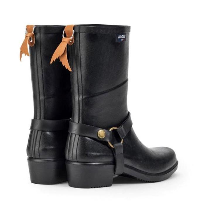 AIGLE ミスジュリー　ラバーブーツ　レインブーツ　黒 AIGLE（エーグル） 長靴 レインブーツ ミスジュリエット ボッティロン