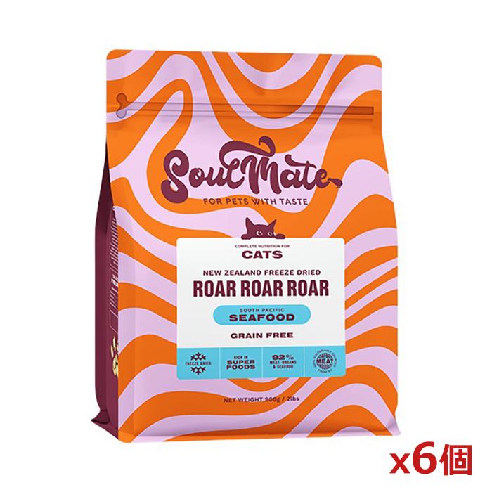 SoulMate ソウルメイト]CAT フリーズドライフード シーフード 400g x6