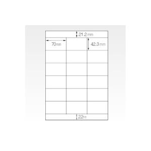 ゆうパケット配送対象】レーザープリンタラベル [28384] 20枚 18面