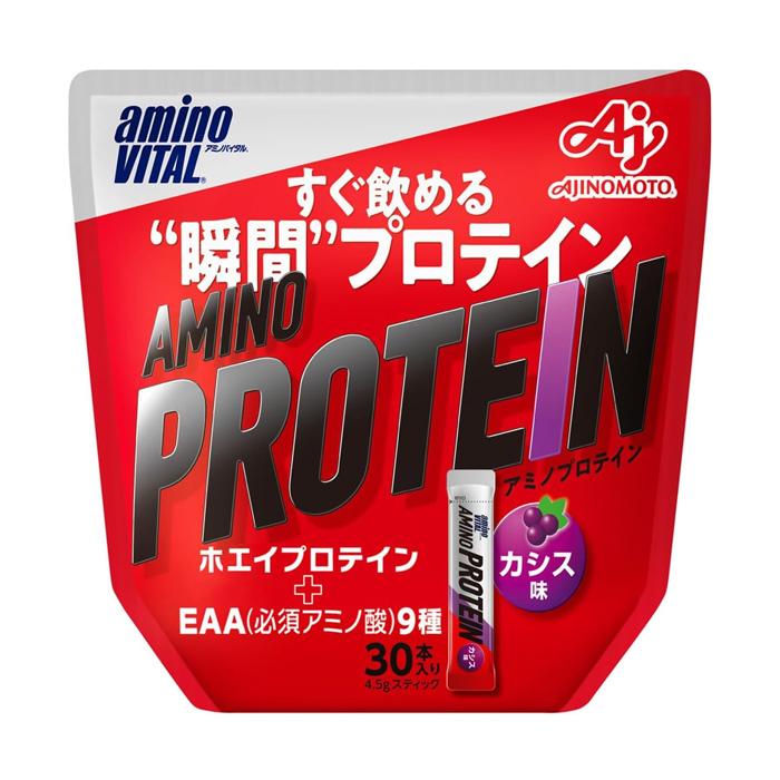 アミノバイタル アミノプロテイン 味の素 カシス味 10本 x1個(ホエイ