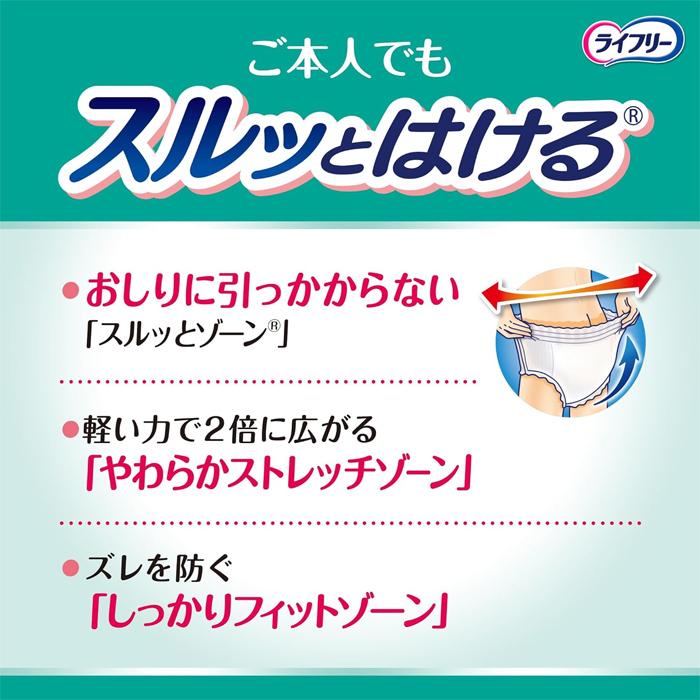 ユニチャーム ライフリー うす型軽快パンツ 2回分 Sサイズ 34枚入り(介護用品 大人用おむつ)｜kenko-ex｜04