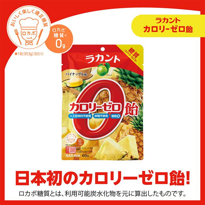 ゆうパケット配送対象 ラカントカロリーゼロ飴 パイナップル味 60g ポスト投函 追跡ありメール便 ケンコーエクスプレス 通販 Paypayモール