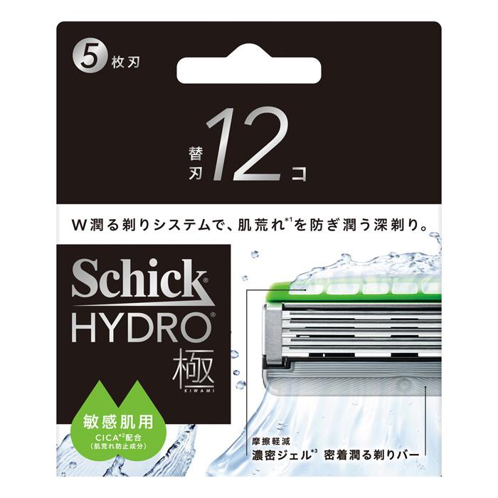 schick（シック） ハイドロ極 敏感肌 替刃(12個入り) : ケンコー