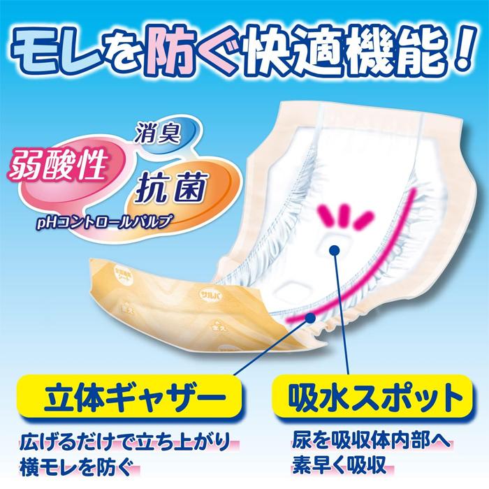 サルバ 白十字 あて楽パッド スーパーワイド長時間 4回吸収 30枚入り