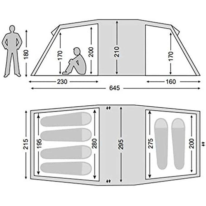 【国内正規品】NORDISK ノルディスク Reisa 6 PU Tent cashew(レイサ6 カシュー テント トンネルテント 6人用)[122057]｜kenko-ex｜06