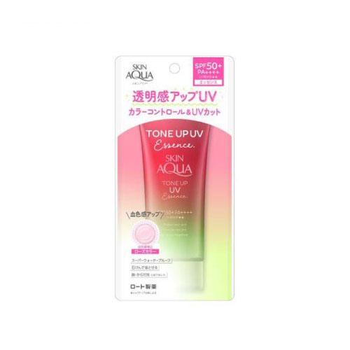 ロート製薬 スキンアクア トーンアップUVエッセンス ローズ 80g(血色感