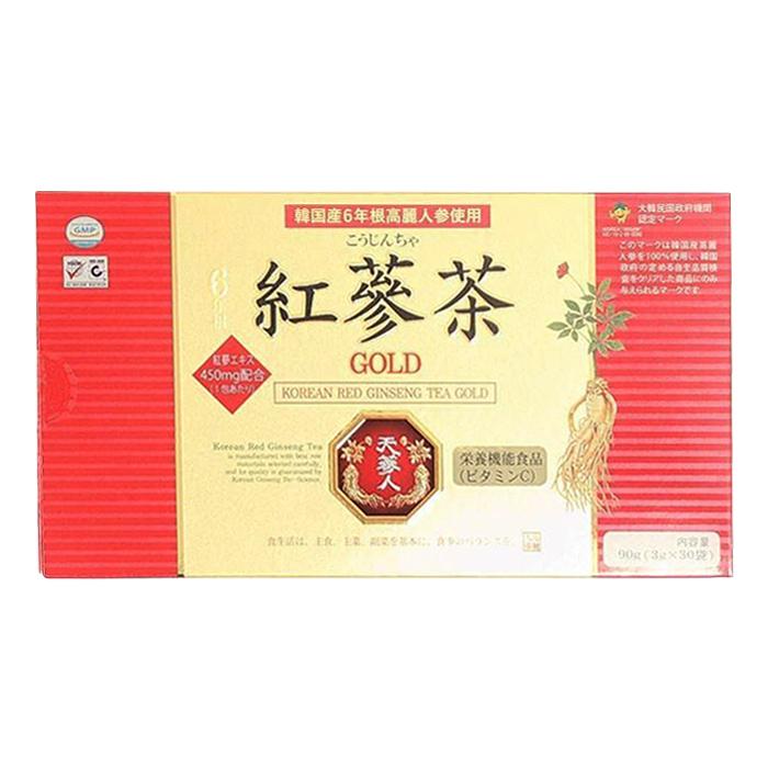 高麗貿易ジャパン 紅参茶 ゴールド 3g x30包 x1箱(こうじんりょく