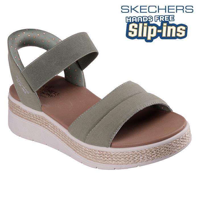 SKECHERS レディース BOBS SUN RAY カジュアル サンダル レディース ウイメンズ 女性 サマーサンダル 夏 スリップインズ ハンズフリーサンダル マシンウォッシ