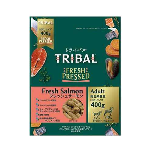 TRIBAL]トライバル フレッシュサーモン 400g x1個(ドッグフード 犬用