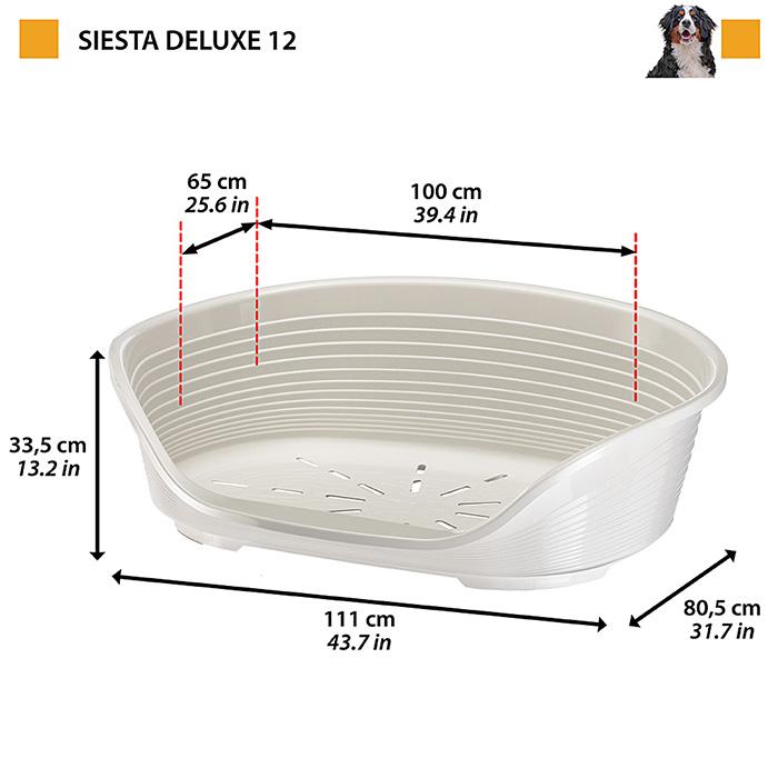 イタリアferplast社製 シエスタ SIESTA DX 12 レッド 犬 猫 洗える ベット プラスチック(ペット用品 ベット)_7