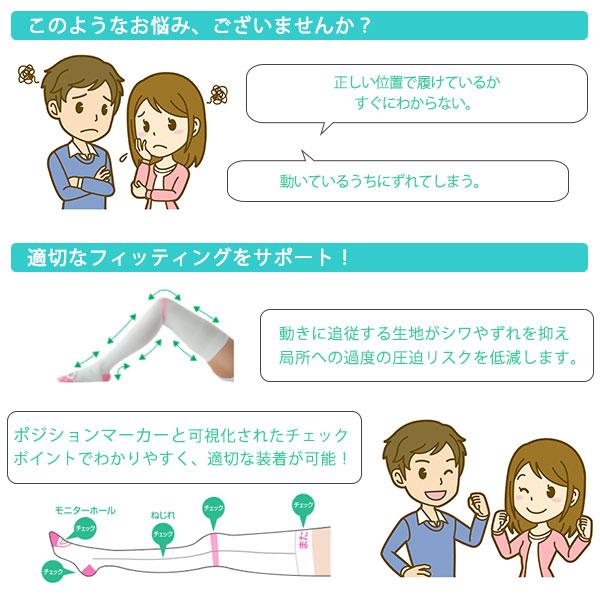 （ストッキング）アンシルクプロＪ キープケア 医療用 一般医療機器 着圧 両足 弾性ストッキング 下肢静脈 アルケア（送料無料）｜kenko-fan-nikko｜09