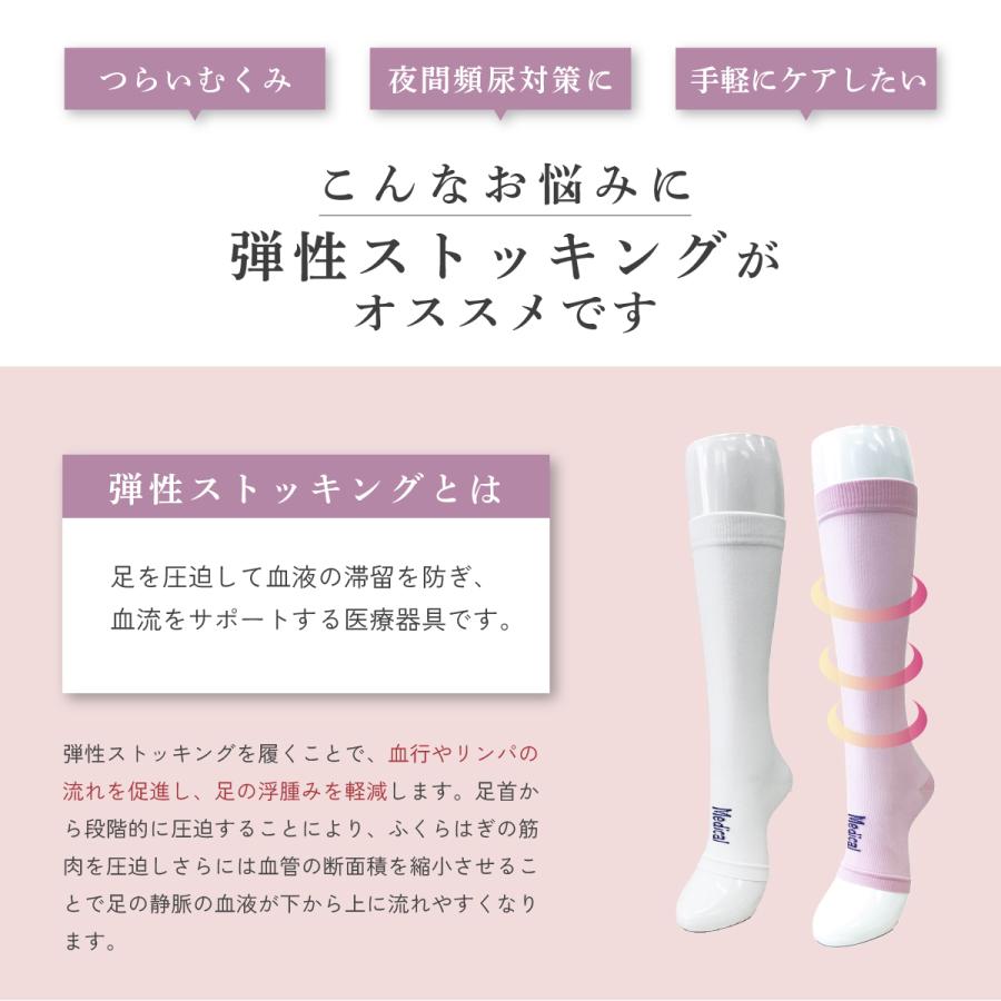 一般医療機器 弾性ストッキング オープントゥ 着圧ソックス MB