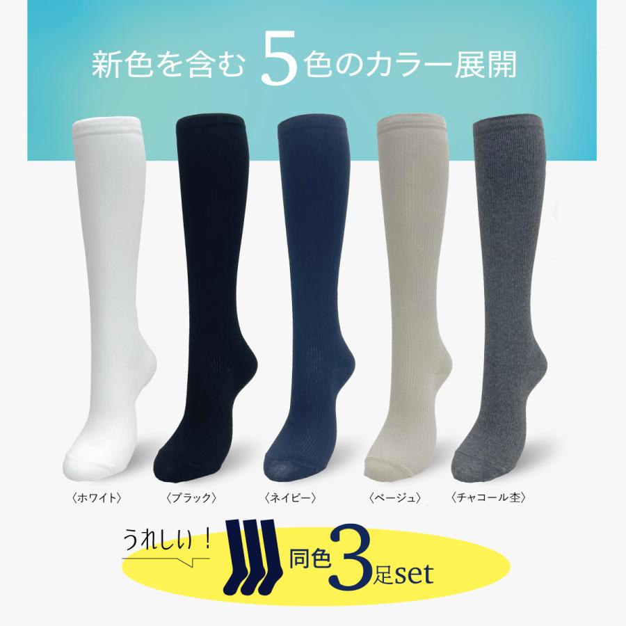 リニューアル）（3足組）着圧ソックス 22〜25cm 強圧 日本製