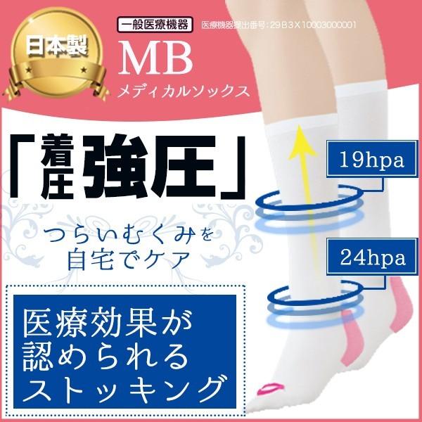 MBメディカル 着圧ソックス ハイソックス 日本製 着圧 膝下 靴下 むくみ 浮腫み 改善 男女兼用 一般医療機器 医療用（ポスト投函送料無料）｜kenko-fan-nikko｜07