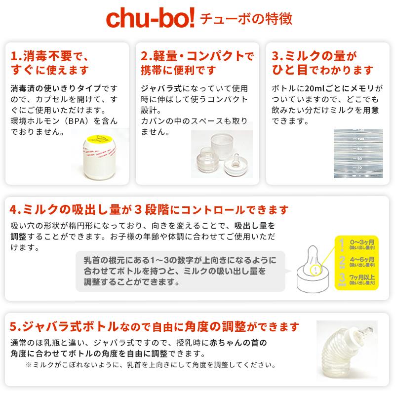 おでかけ用 ほ乳ボトル chu-bo!(チューボ) 携帯用 ほ乳瓶 おでかけ用 ほ乳ボトル chu-bo!(チューボ) 携帯用 ほ乳瓶