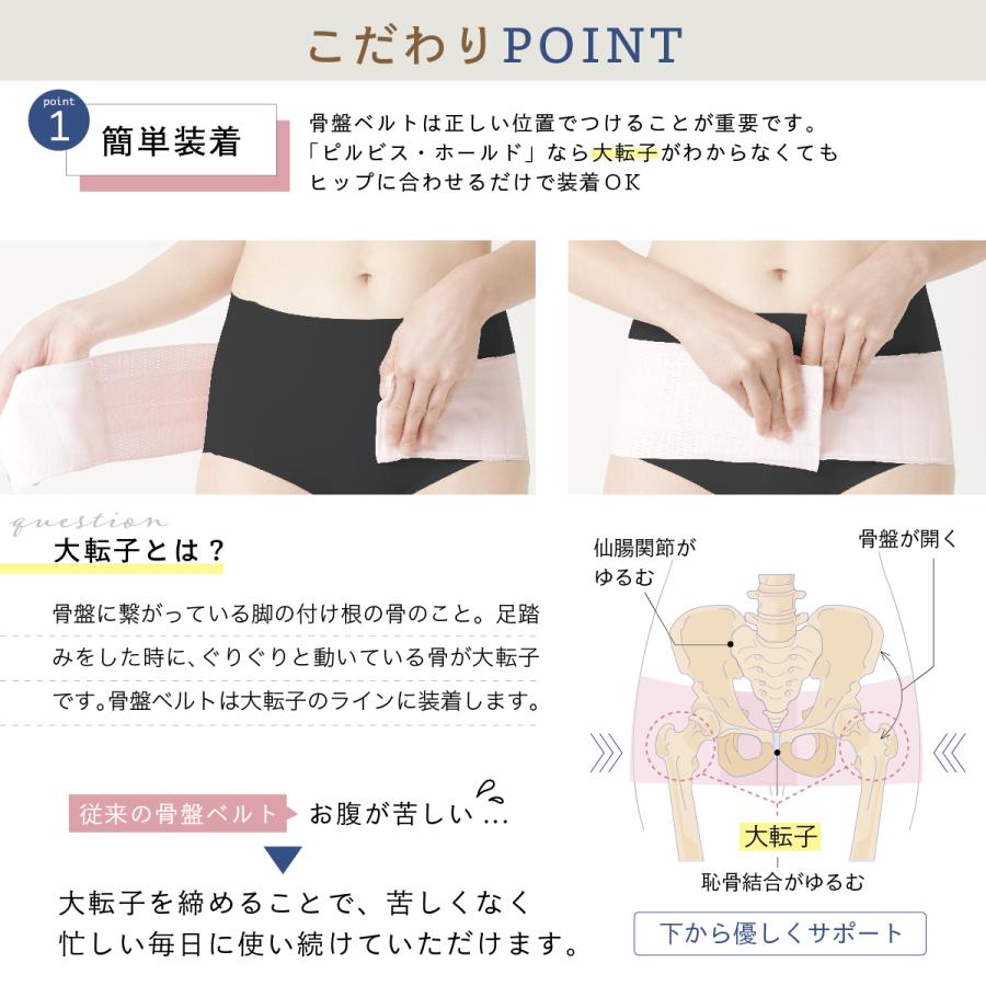骨盤ベルト 産後用M〜LL ピルビス・ホールド 大きいサイズ サポート
