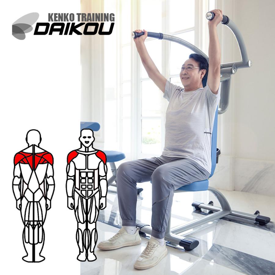 DAIKOU（ダイコー） ショルダープレス/プルダウン 油圧GYMマシン 準