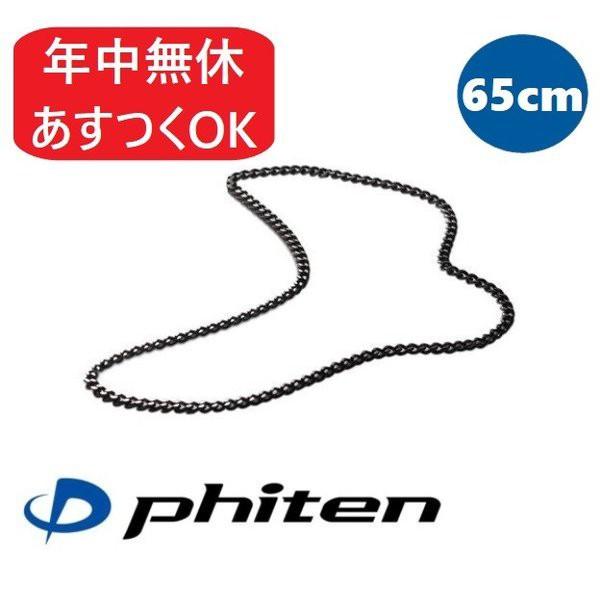 Phiten（ファイテン） 炭化チタンチェーン ネックレス 65cm | メンズ