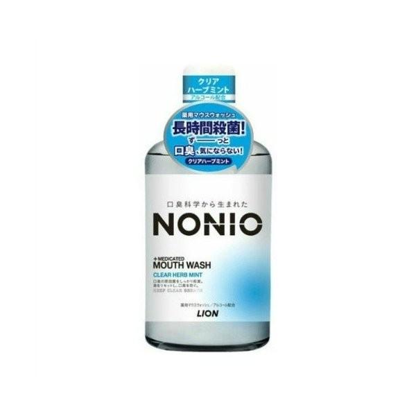 【あわせ買い2999円以上で送料無料】LION ライオン ノニオ NONIO 薬用マウスウォッシュ クリアハーブミント 600ml｜kenkoo-life