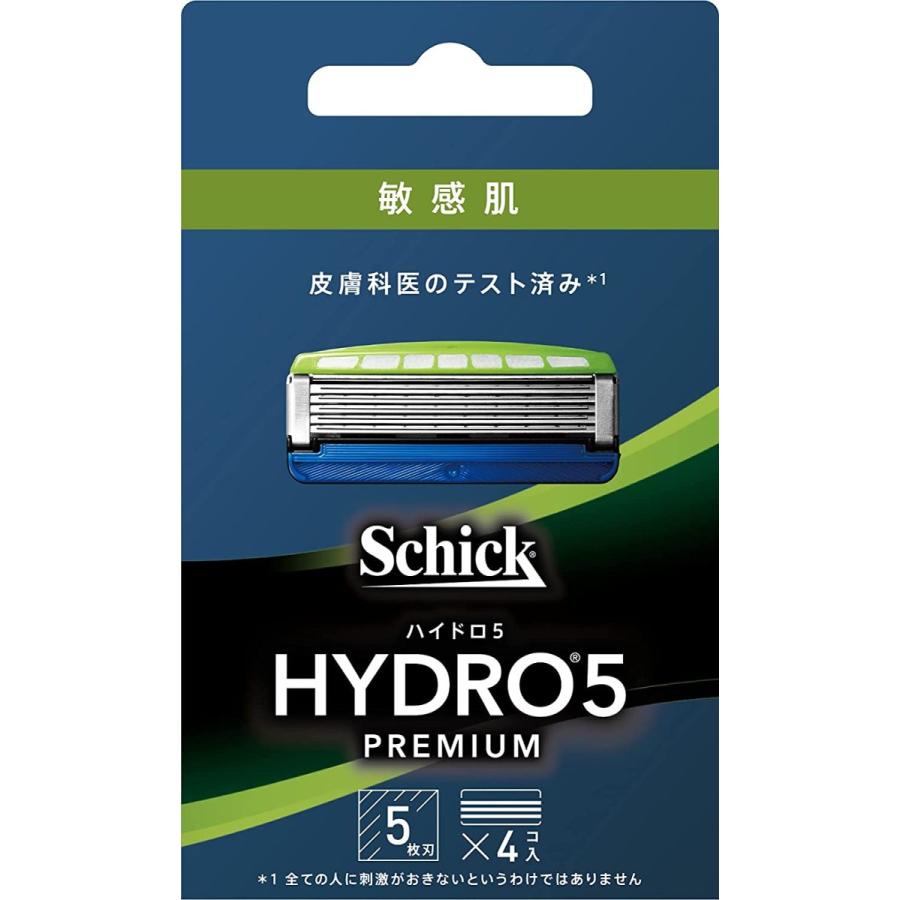 送料込】 シック Schick ハイドロ5 プレミアム 敏感肌 替刃 4コ入